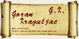 Goran Kraguljac vizit kartica